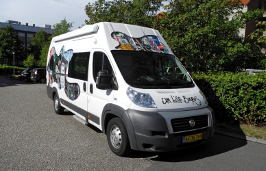 foto af den lille bogbus