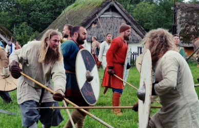 Kamp på marken 
