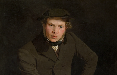 Christen Købke, Portræt af maleren Constantin Hansen, 1845-35