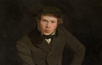 Christen Købke, Portræt af maleren Constantin Hansen, 1845-35